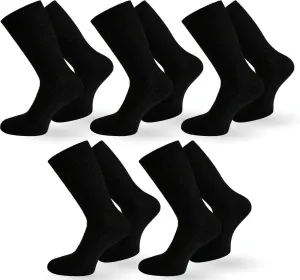 10 Pairs of Men's Diabetic-Friendly Health Socks - Designed Without Rubber for Added Comfort