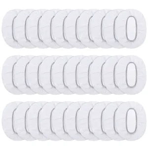 100 Pack Clear Disposable Ear Protectors Waterproof Ear Covers for Hair Dye, Shower, Bathing