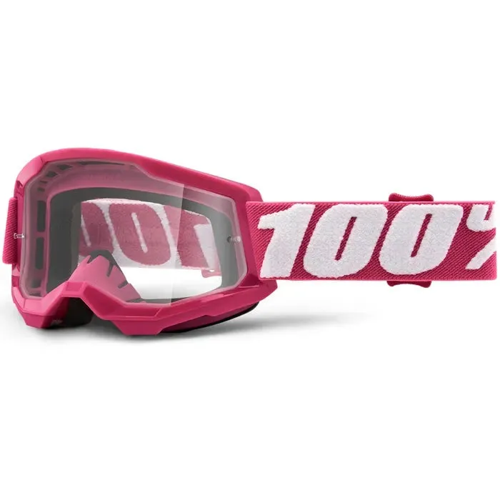 100% Strata 2 MX Goggles Clear Lens