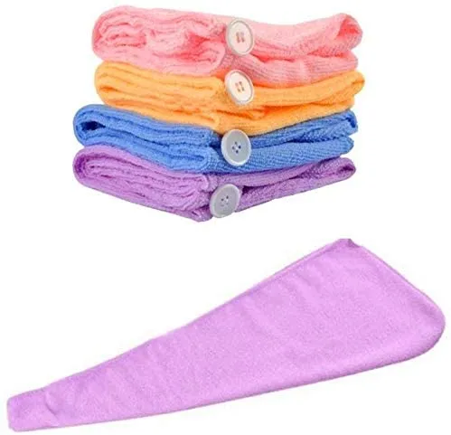 1408 Quick Turban Hair-Drying Absorbent Microfiber Towel / Dry Shower Caps