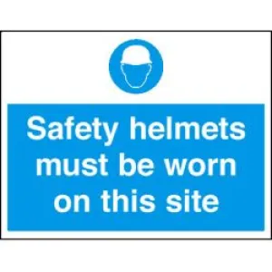 4mm Fluted PVC Safety Helmets 600X450 Sign