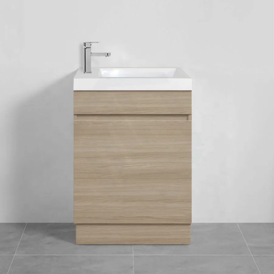 500mm Freestanding Bathroom Vanity with Kickboard 1-Door Multi-Colour Cabinet Only