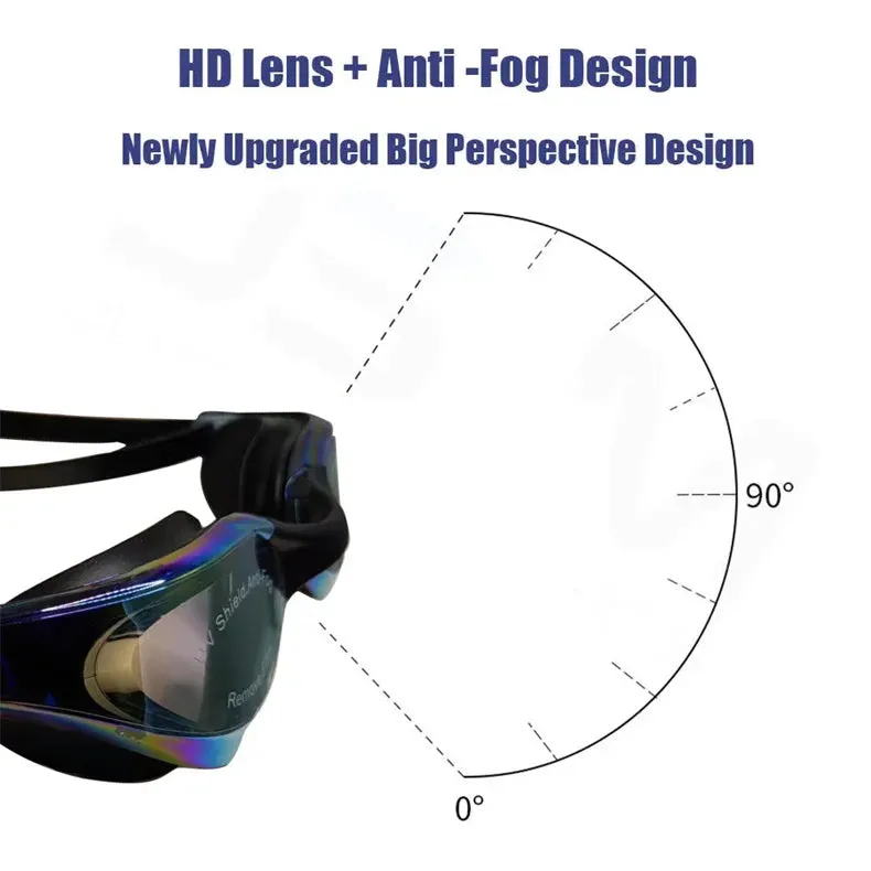 ARENA Anti-Fog HD Swim Goggles - Leak-Proof, UV Protection, Adjustable Fit