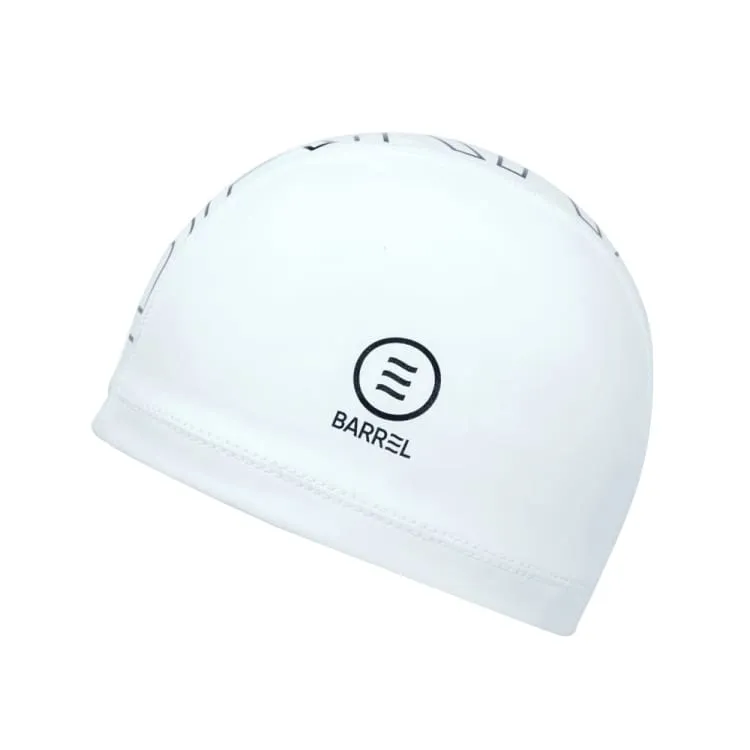 Barrel Line Up Silitex Swim Cap-WHITE