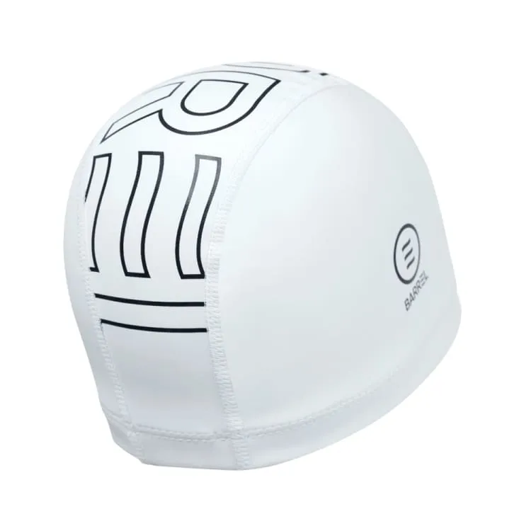 Barrel Line Up Silitex Swim Cap-WHITE