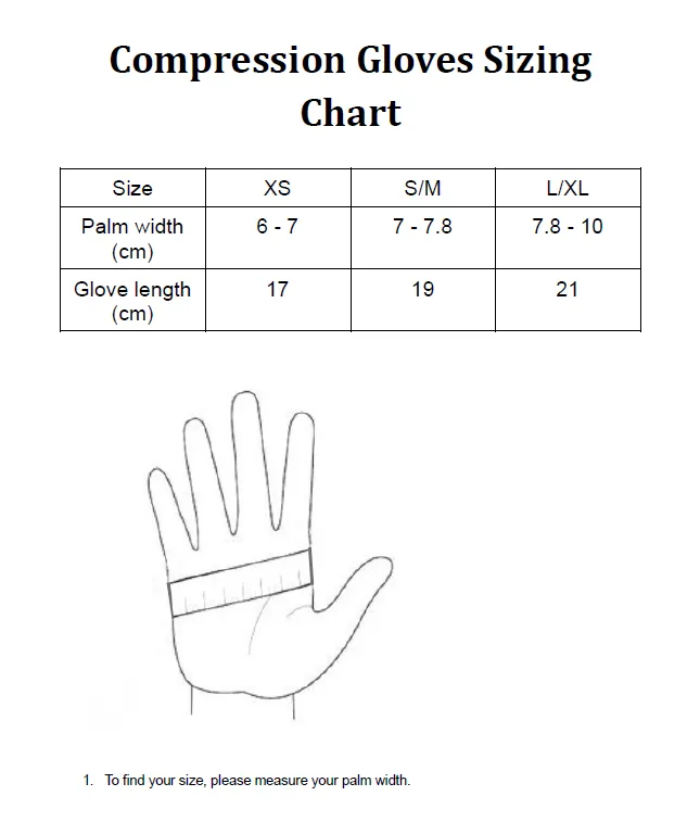 Cherry Compression Gloves with grips