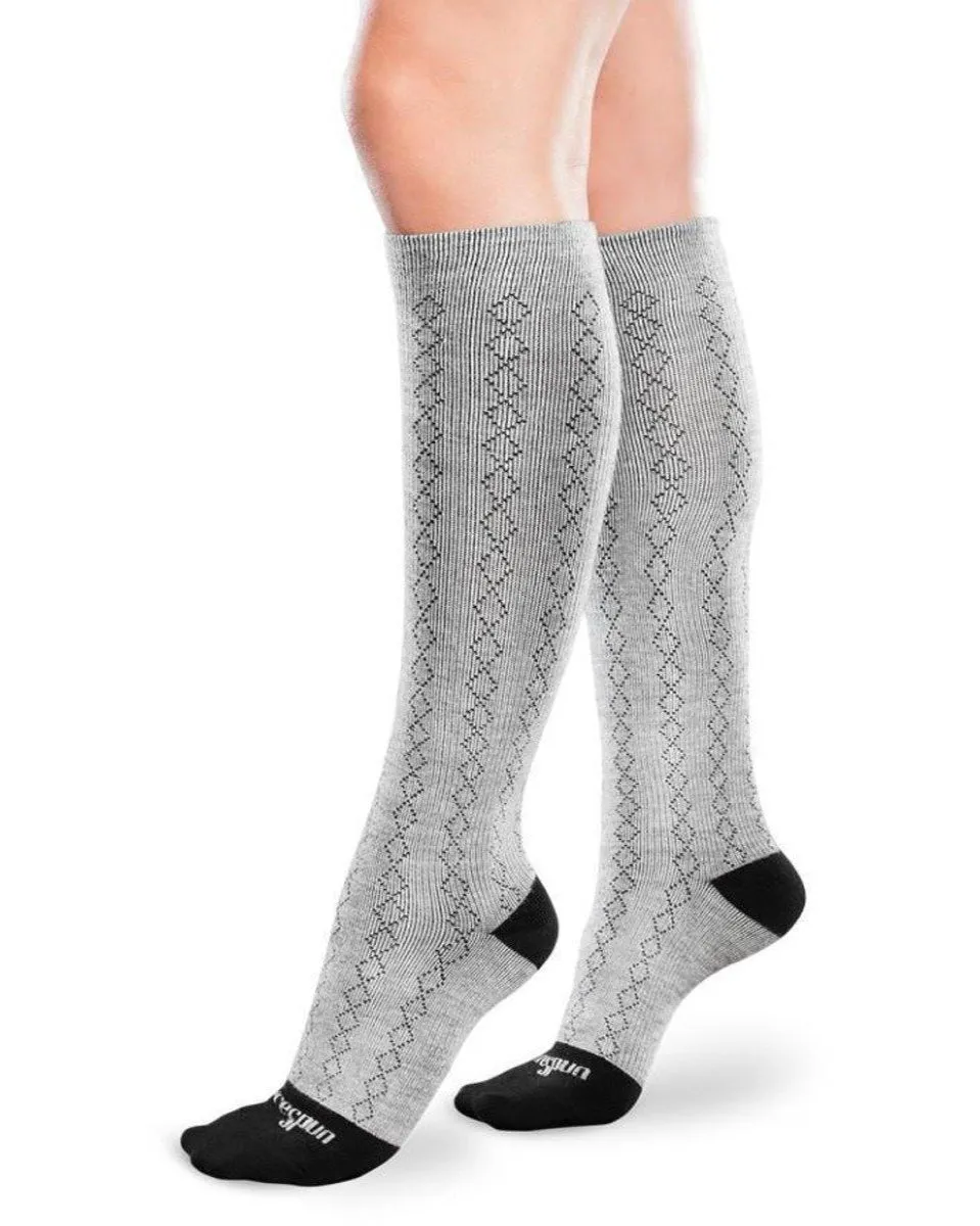 Core-Spun by Therafirm Patterned Merger Socks for Men & Women 20-30mmHg