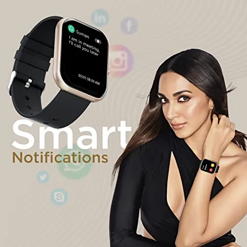 Fire-Boltt Dazzle Plus 1.81" Smartwatch Full Touch Largest Borderless Display & 60 Sports Modes (Swimming) with IP68 Rating, Sp02 Tracking, Over 100 Cloud Based Watch Faces