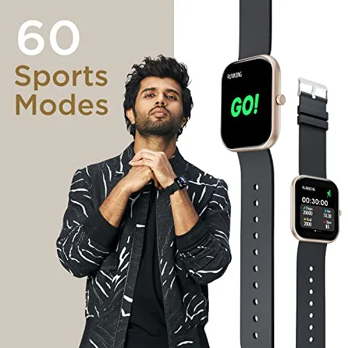 Fire-Boltt Dazzle Plus 1.81" Smartwatch Full Touch Largest Borderless Display & 60 Sports Modes (Swimming) with IP68 Rating, Sp02 Tracking, Over 100 Cloud Based Watch Faces