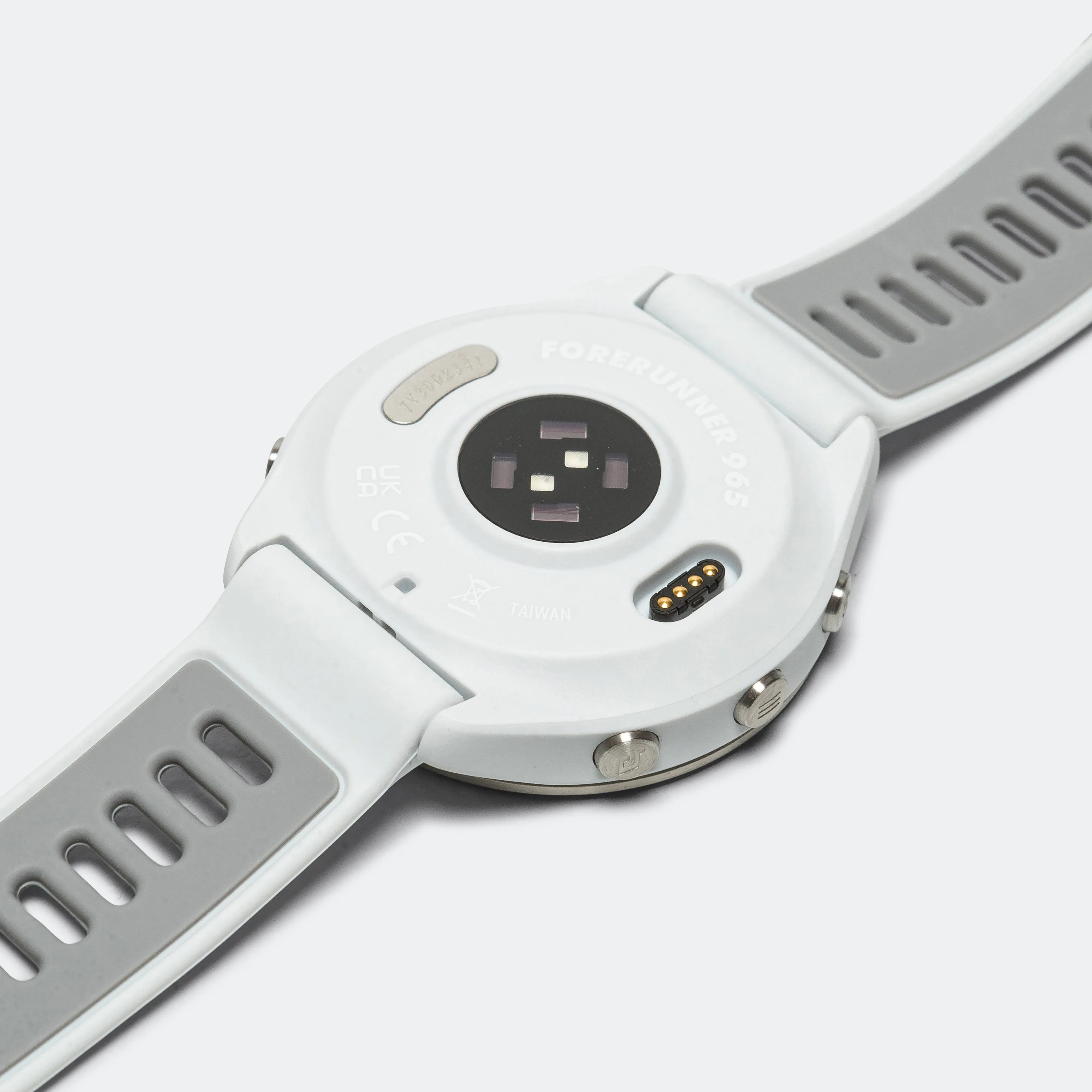 Forerunner® 965 - Titanium Bezel w/Whitestone Case & Whitestone/Powder Grey Silicone Band