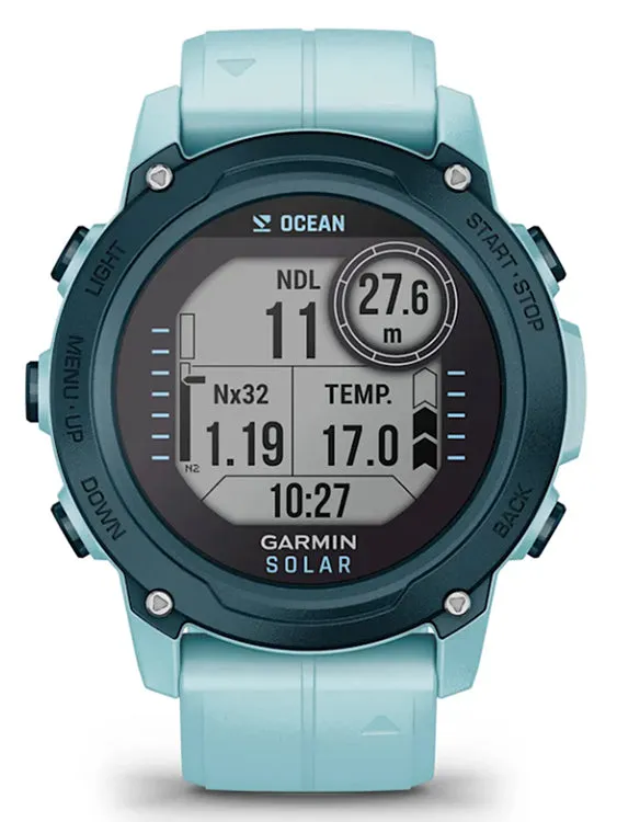 Garmin Descent G1 Solar Dive Computer - Ocean Azure