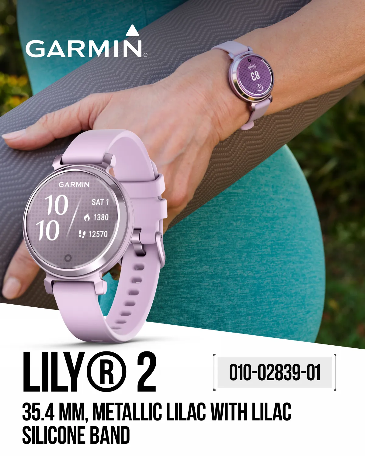 Garmin Lily 2 | Women Small Stylish Smartwatch & Fitness tracker | Up to 5 days Battery Life, Health & Wellness Monitoring