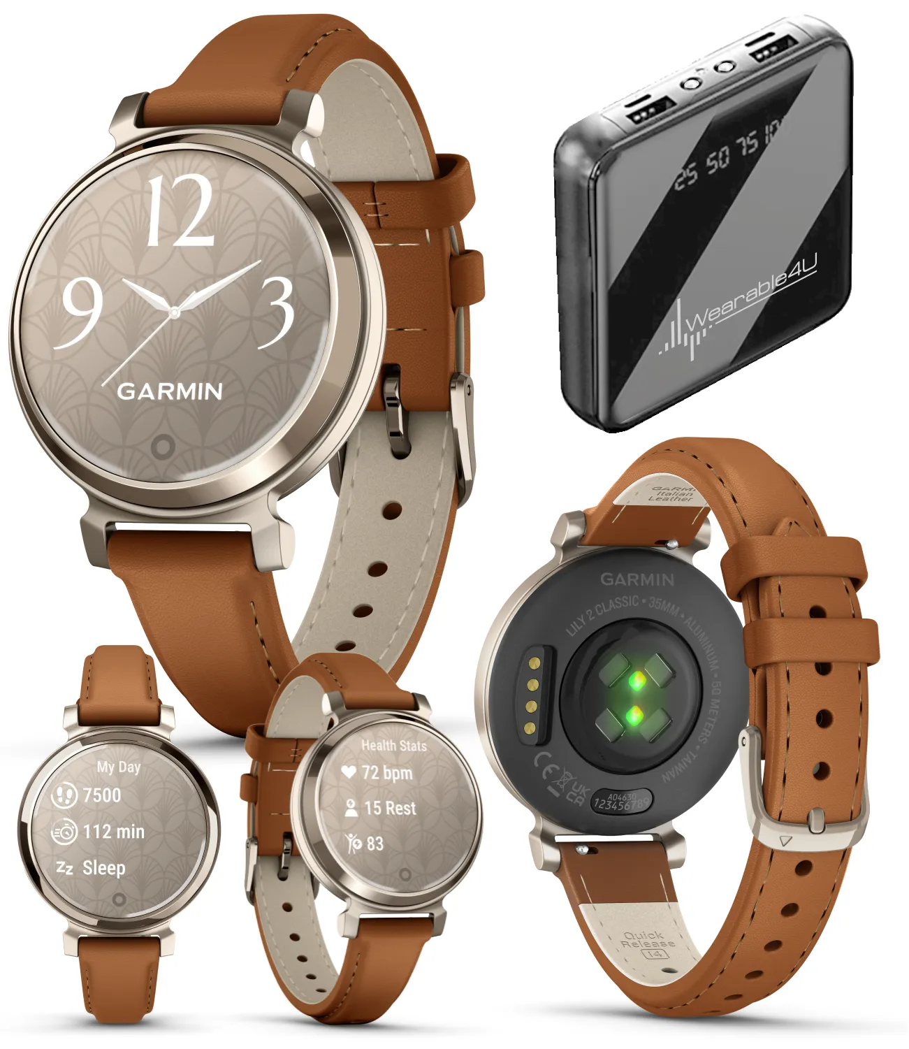 Garmin Lily 2 | Women Small Stylish Smartwatch & Fitness tracker | Up to 5 days Battery Life, Health & Wellness Monitoring