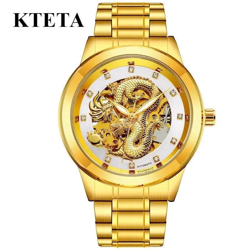 Golden Dragon Automatic Mechanical Watch