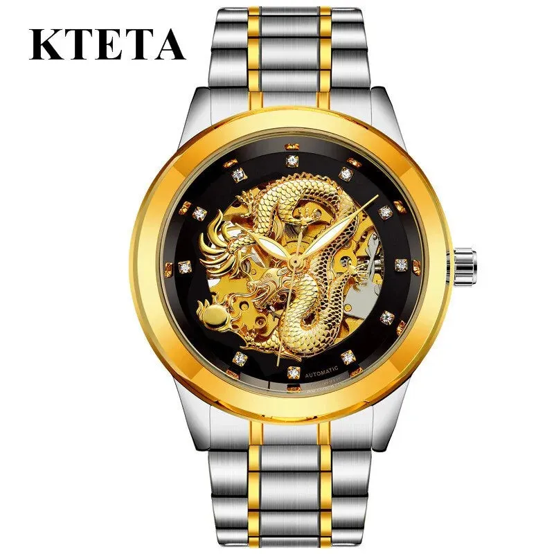 Golden Dragon Automatic Mechanical Watch