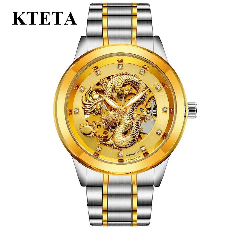 Golden Dragon Automatic Mechanical Watch