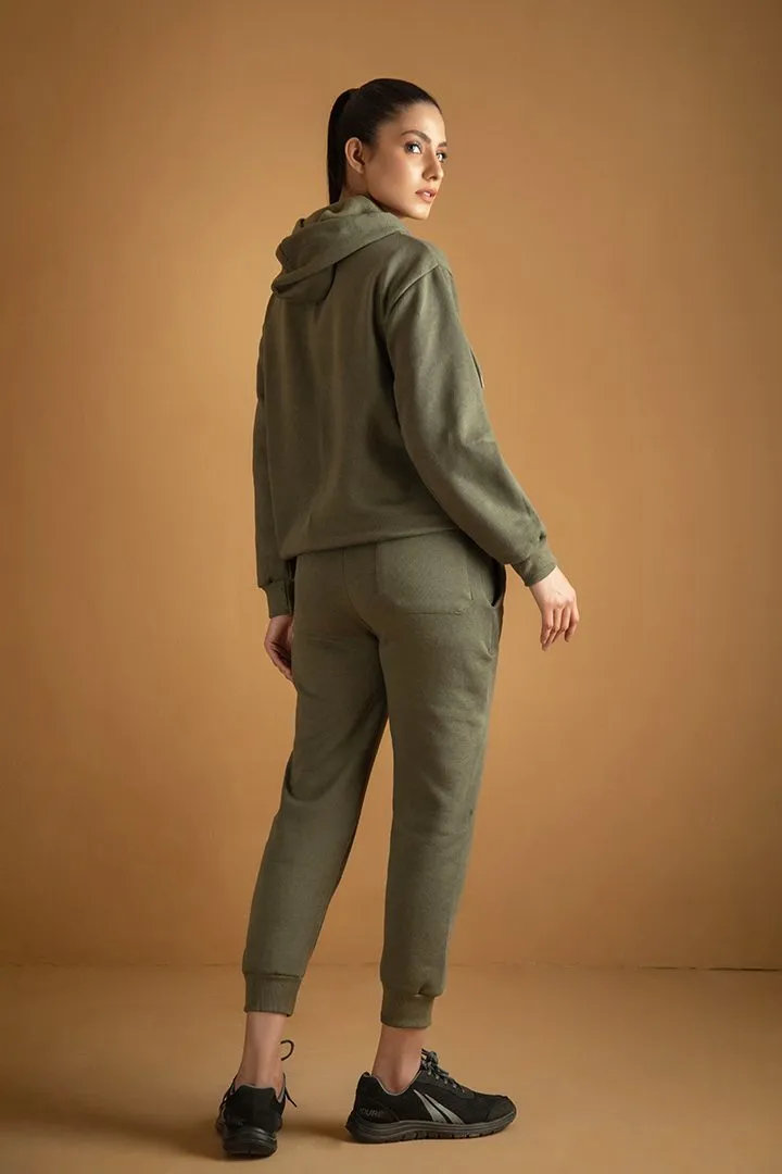 Green Tracksuit with warm hoodie and pant