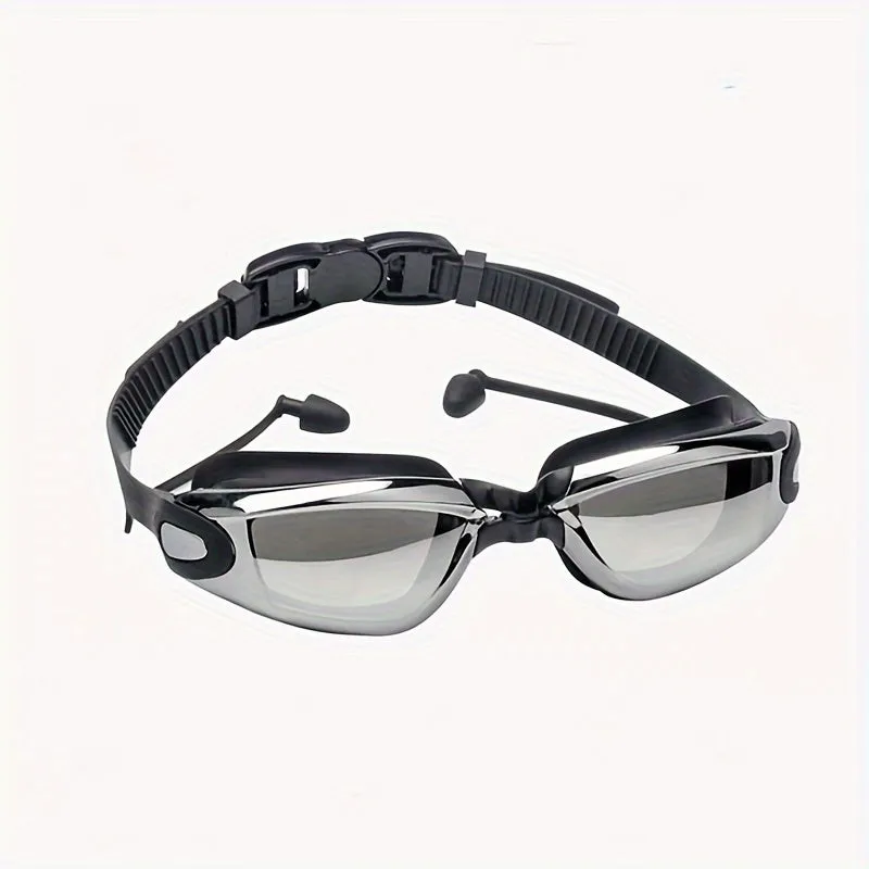 High Definition Electroplated Waterproof Antifog Swimming Goggles for Men  Women