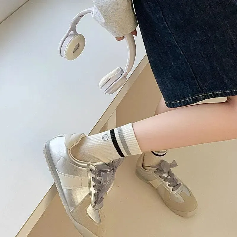 Korean Fashion White Socks for Women | Cute Crew Socks | Kpop Outfits