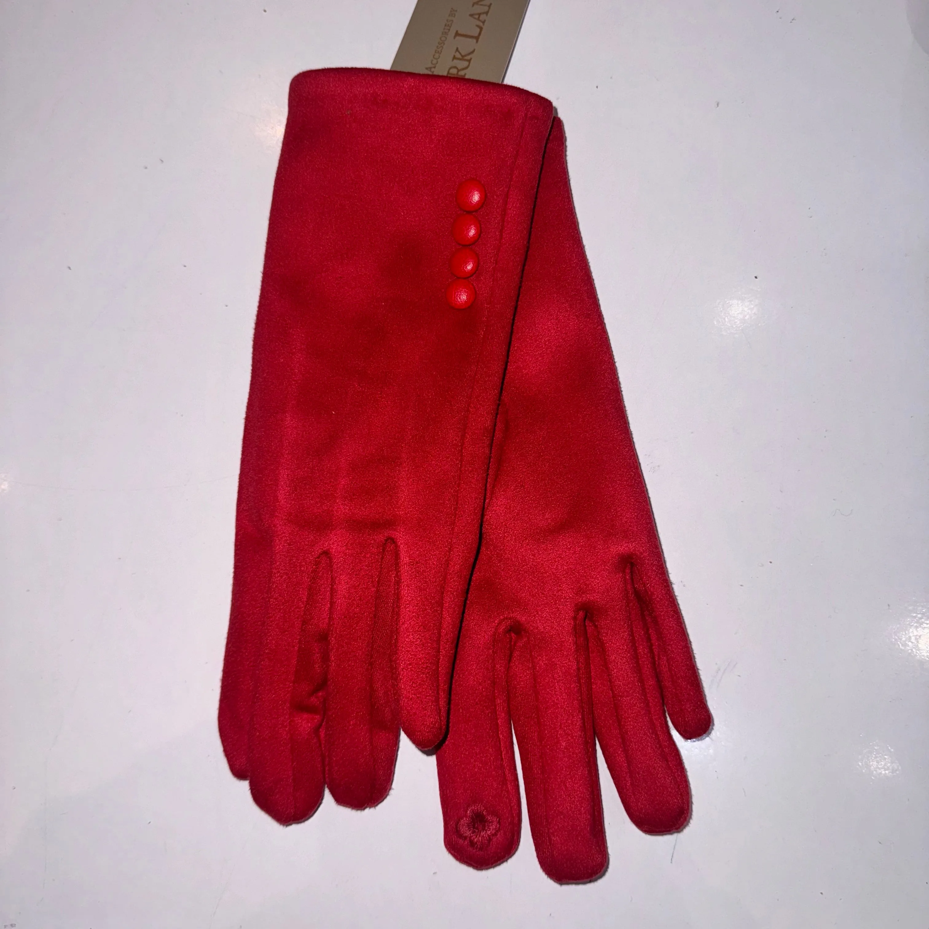 Ladies Button Detail Gloves