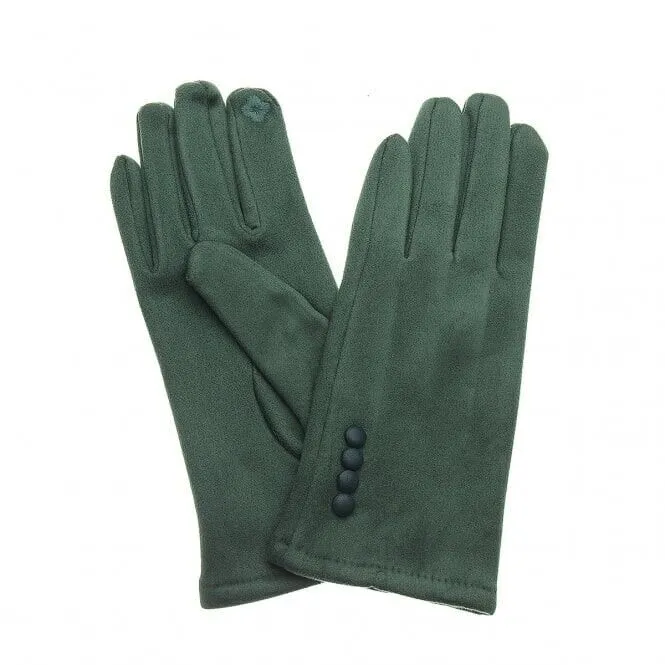 Ladies Button Detail Gloves