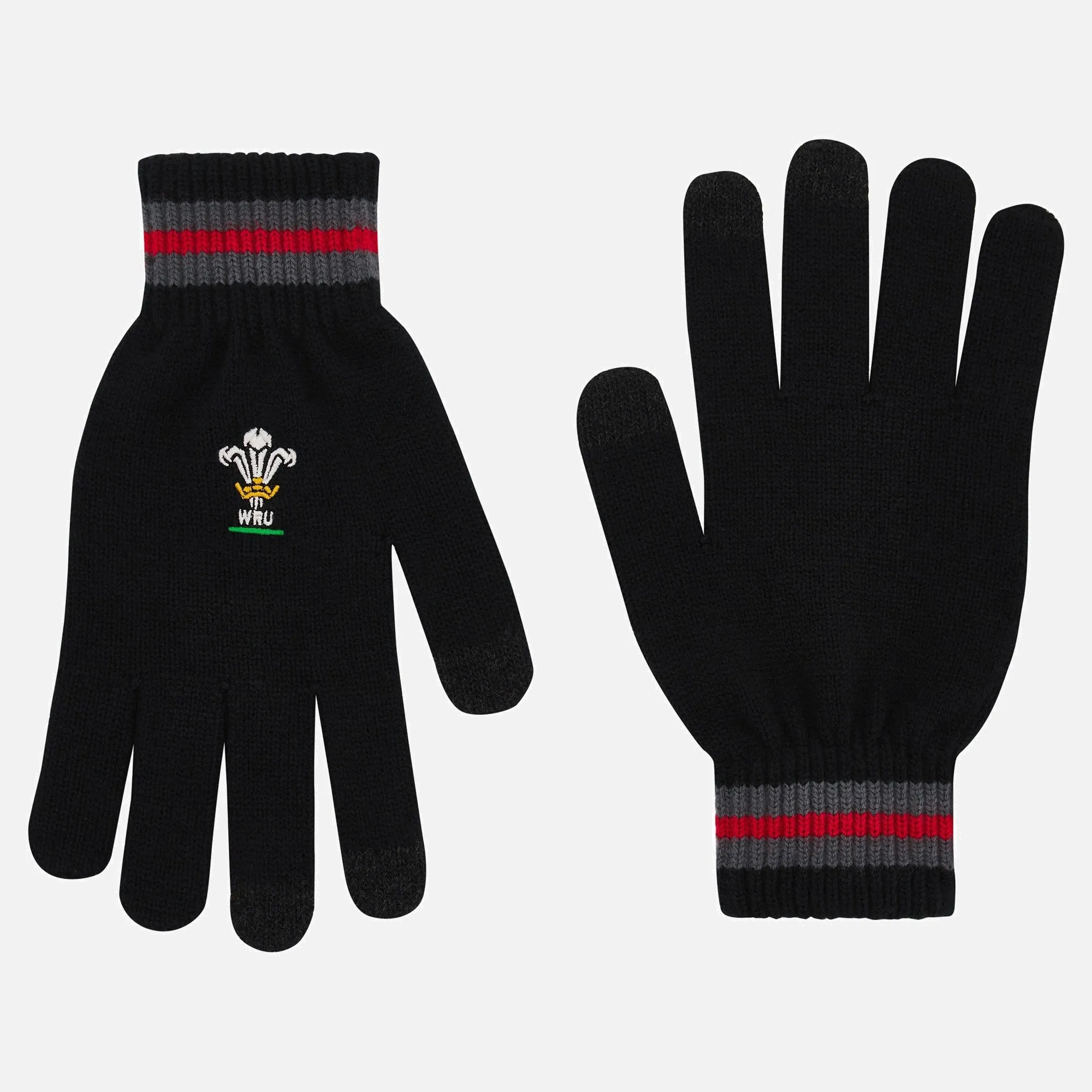 Macron Wales WRU Warm Grip Gloves Smartphone Touch