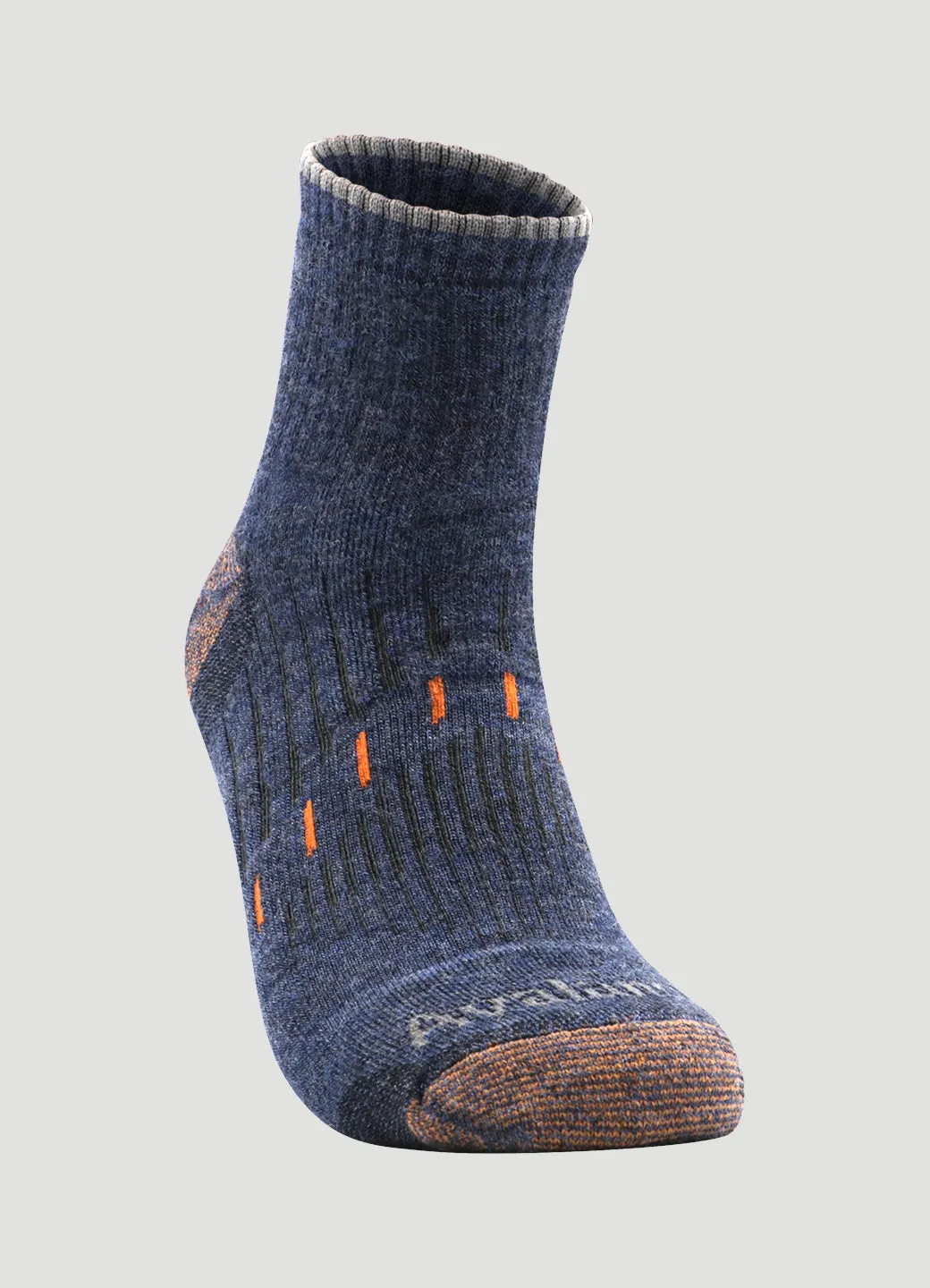 Men's Copper Infused Quarter Crew Socks 2-Pack