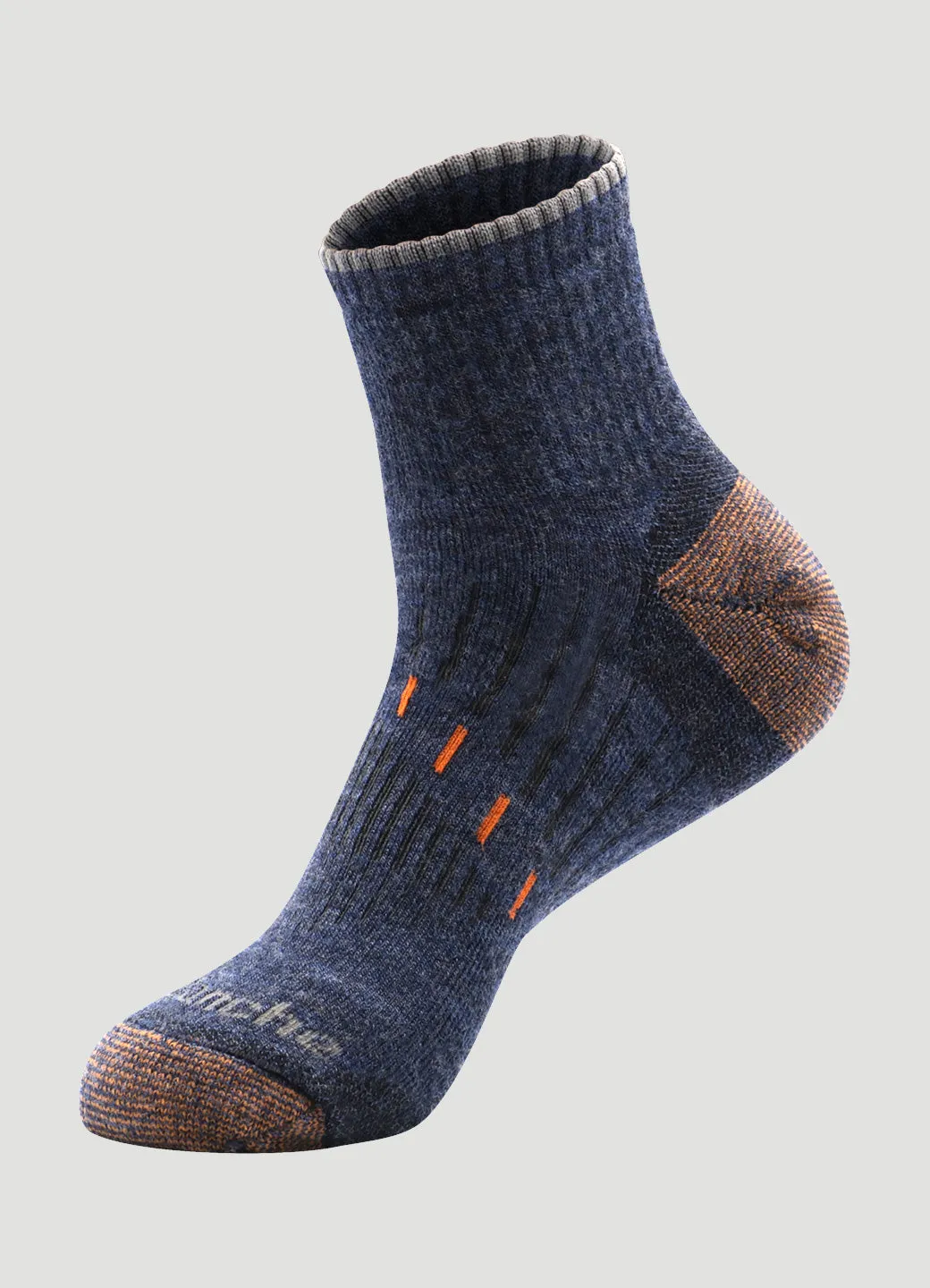 Men's Copper Infused Quarter Crew Socks 2-Pack