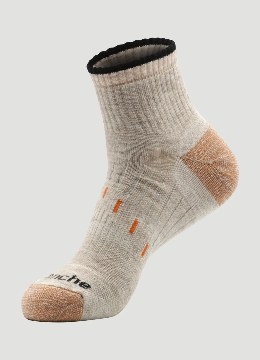 Men's Copper Infused Quarter Crew Socks 2-Pack