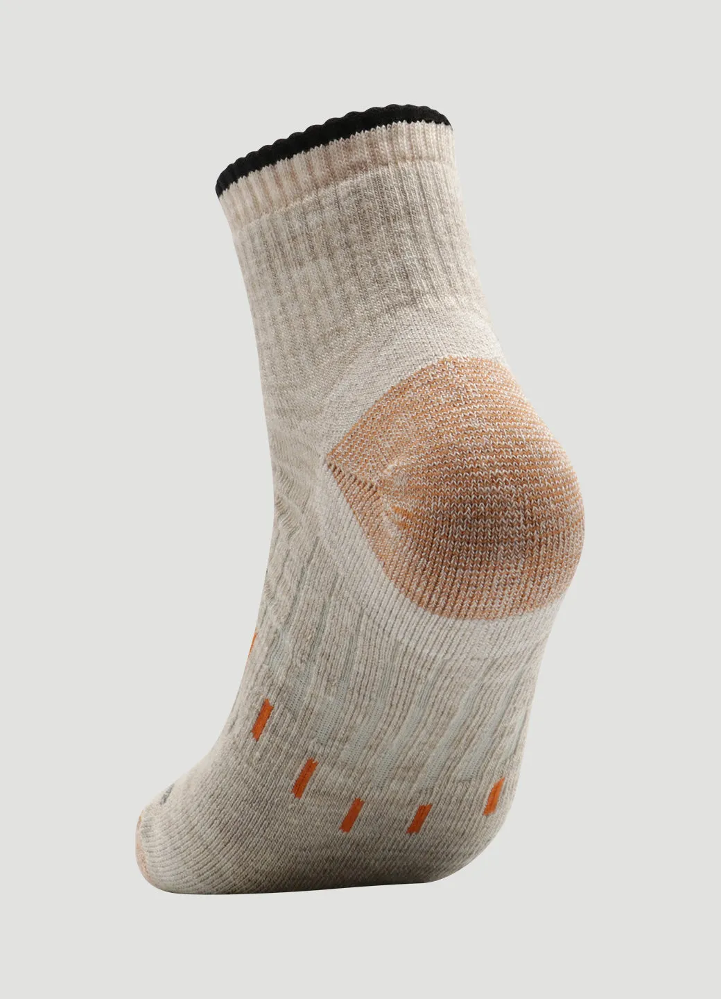 Men's Copper Infused Quarter Crew Socks 2-Pack