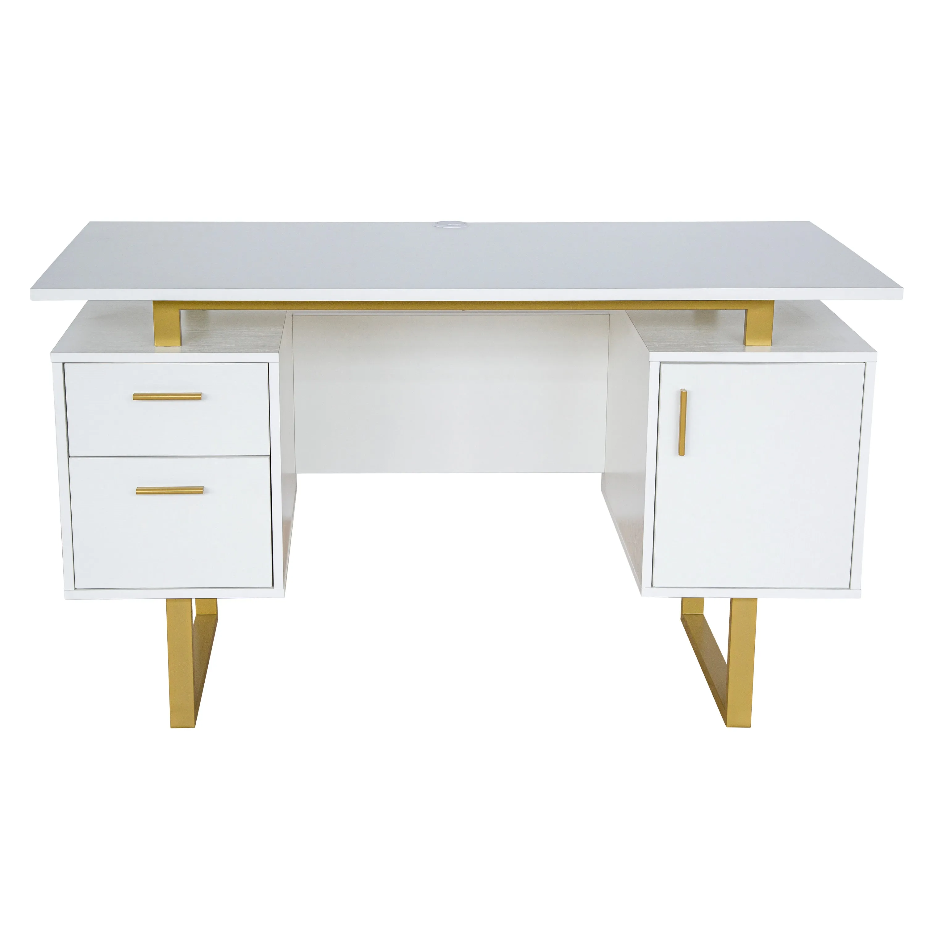 Modern Office Desk with Storage