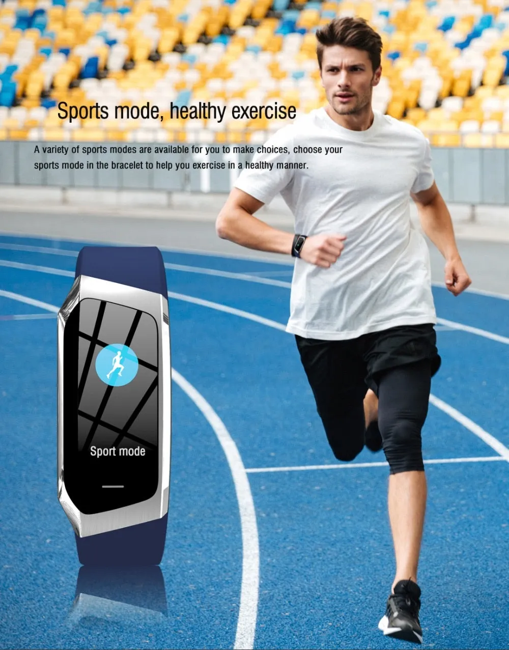 New and Good Quality Smart Band Fitness Tracker (monitors: BP, Heart Rate and more)