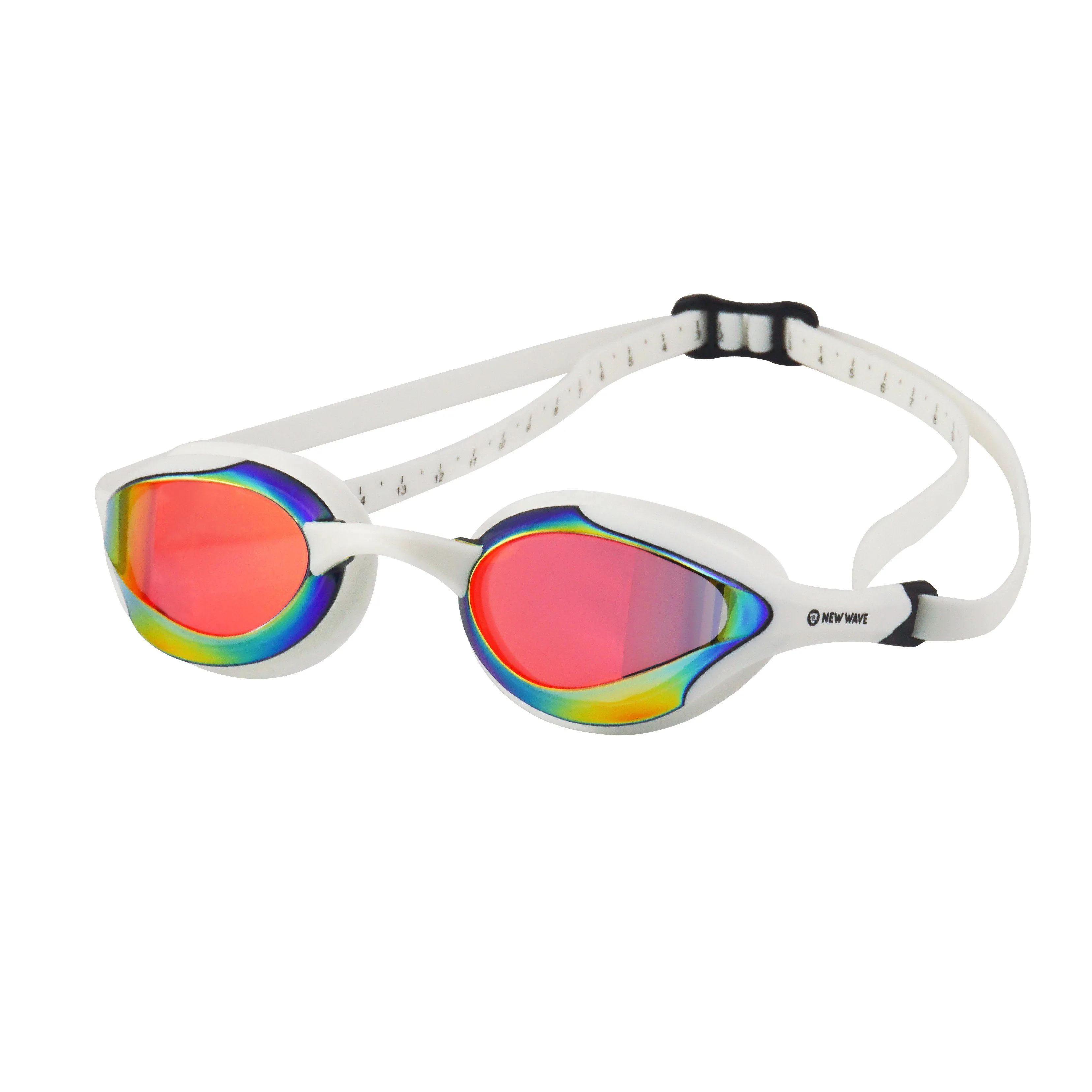 New Wave Swim Goggles - Fusion 2.0 (Molten Pearl = Revo Lens in White Frames)