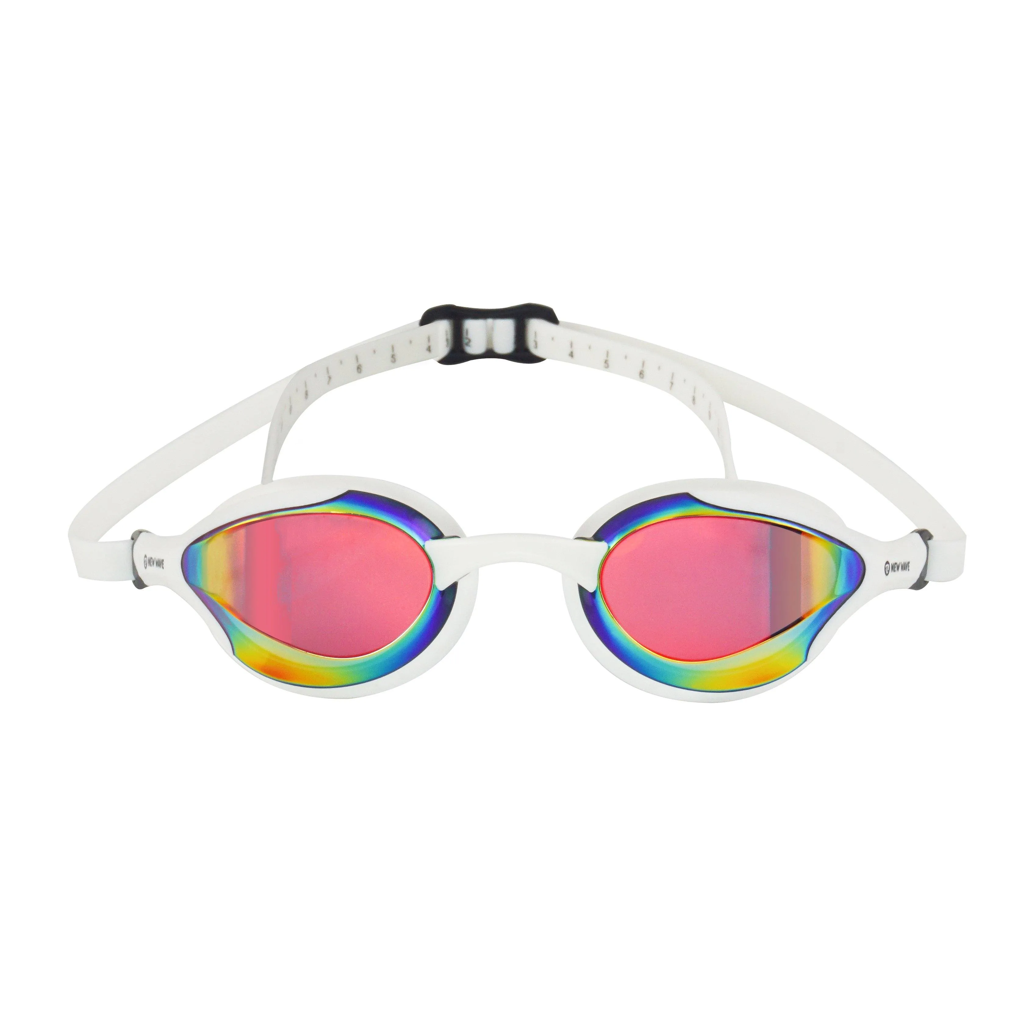 New Wave Swim Goggles - Fusion 2.0 (Molten Pearl = Revo Lens in White Frames)