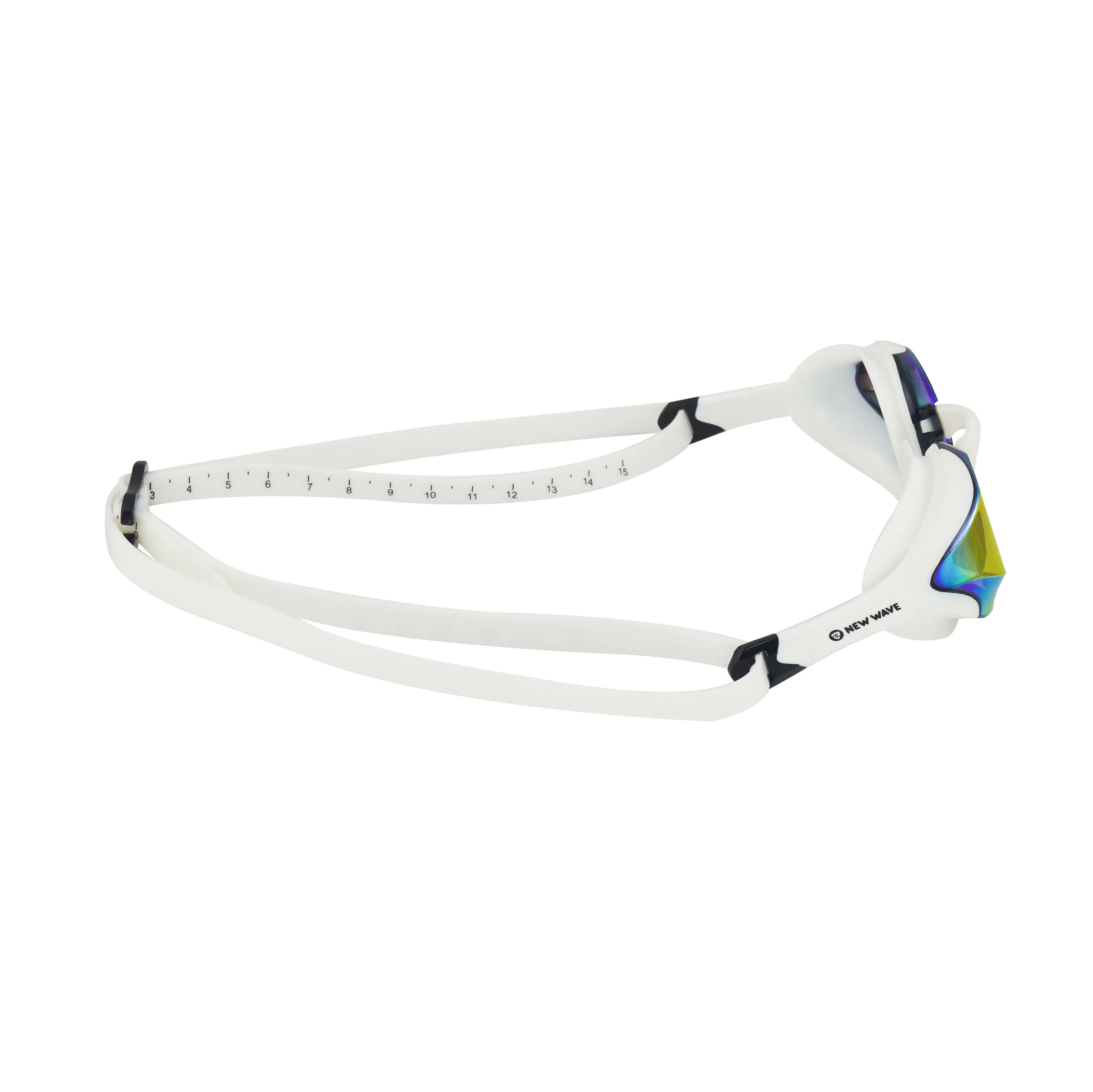 New Wave Swim Goggles - Fusion 2.0 (Molten Pearl = Revo Lens in White Frames)