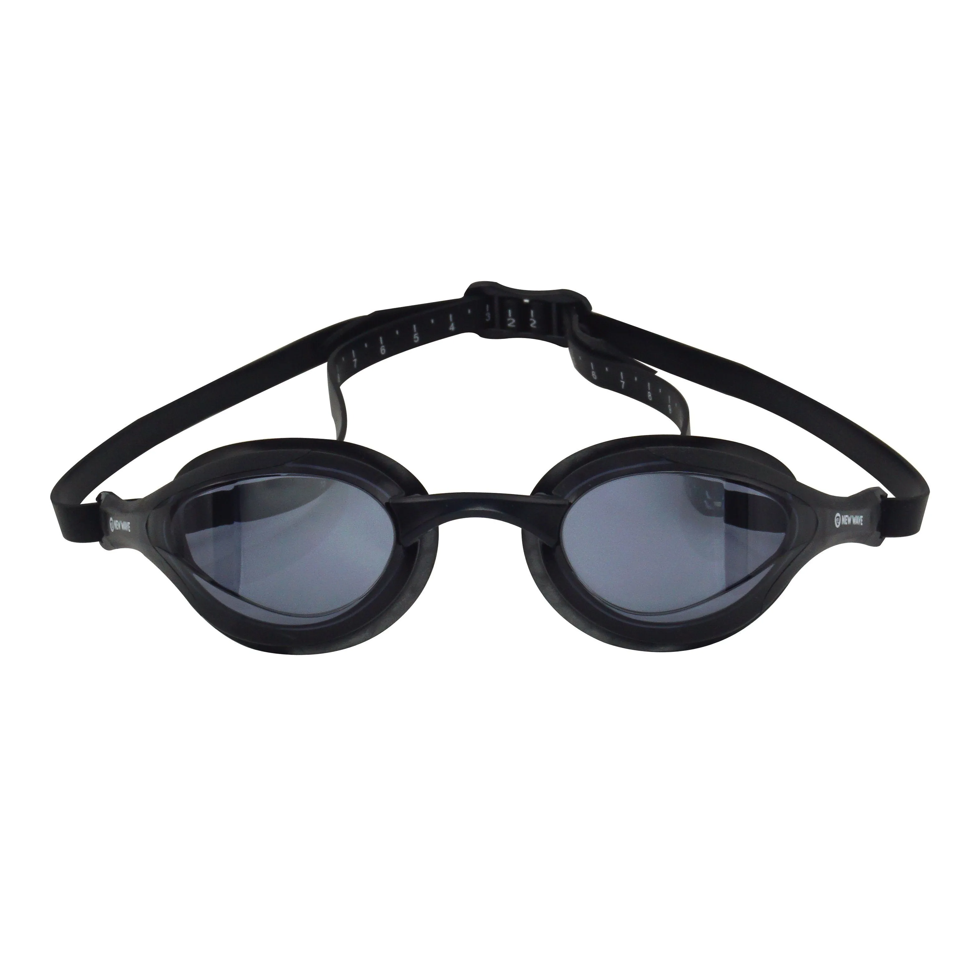 New Wave Swim Goggles - Fusion 2.0 (Nightfall = Smoke Lens in Black Frame)