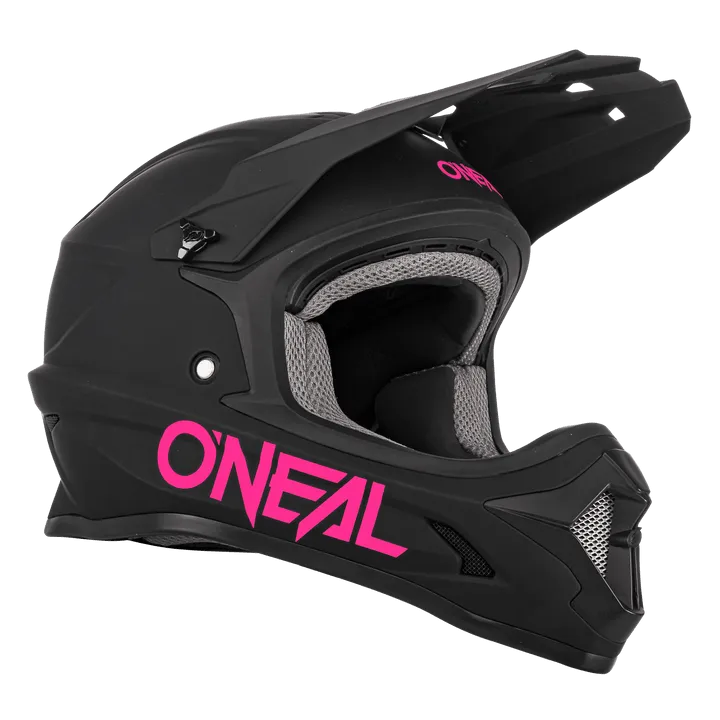 O'Neal Youth 1 SRS Solid Helmet Black/Pink