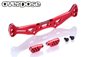 Overdose ES Alum. Rear Shock Tower - Red