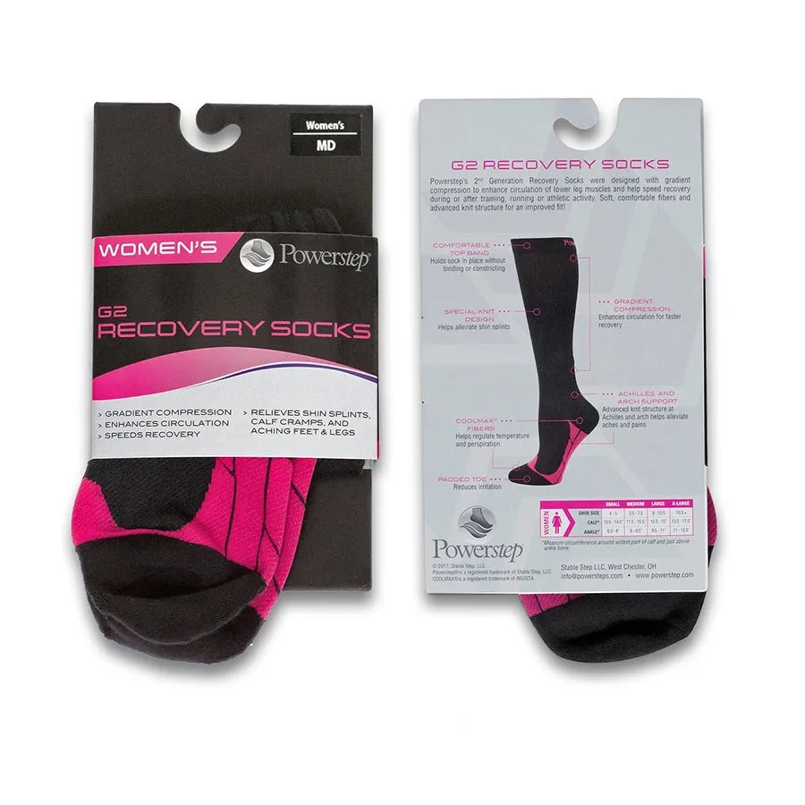 PowerStep G2 Compression Socks - Small: Women's 4-5