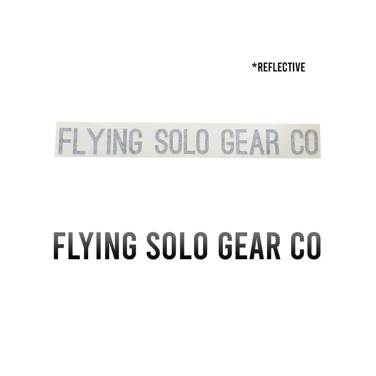 "Flying Solo Gear Co" Waterproof Die-Cut Decal