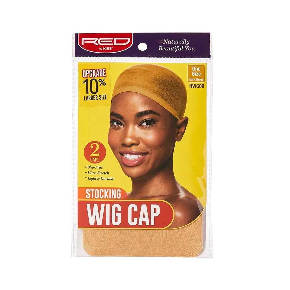 Red by Kiss Stocking Wig Cap (2pcs)