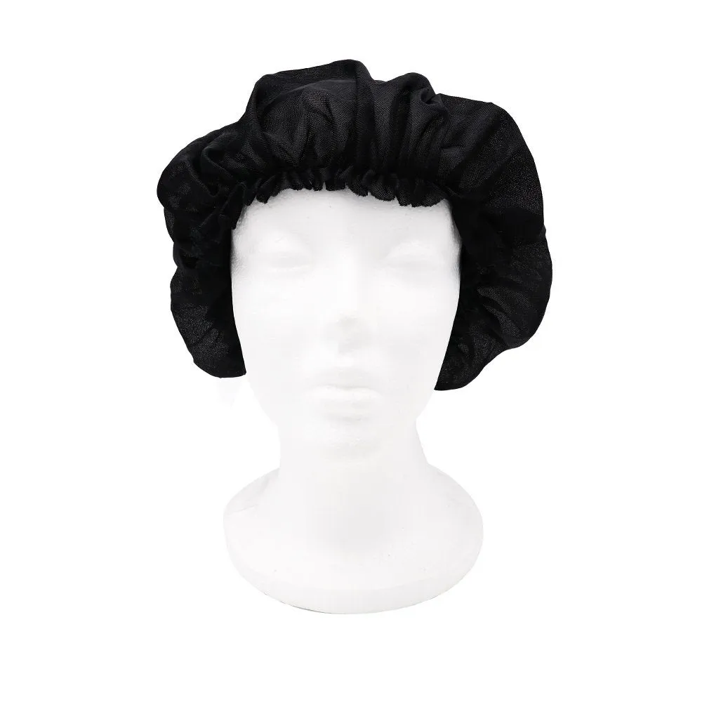 Satin Bonnet Cap - Coconut Oil Treated