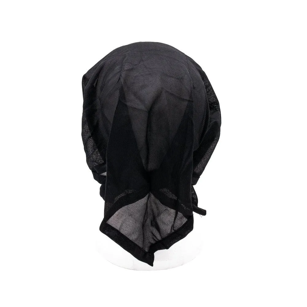 Satin Tie Back Easy Wrap Cap - Coconut Oil Treated