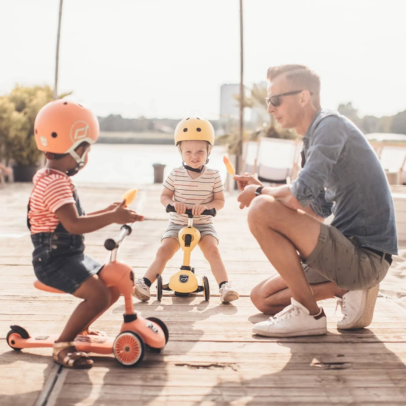 Scoot and Ride 2 in 1 Balance Bike / Scooter - Highwaykick 1 in Peach