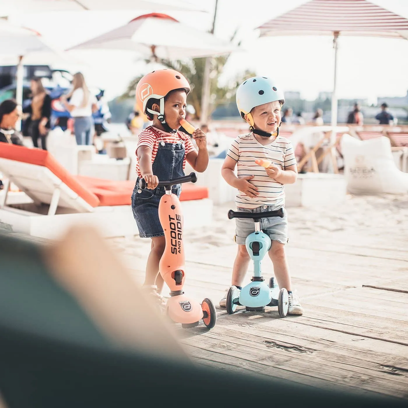 Scoot and Ride 2 in 1 Balance Bike / Scooter - Highwaykick 1 in Peach