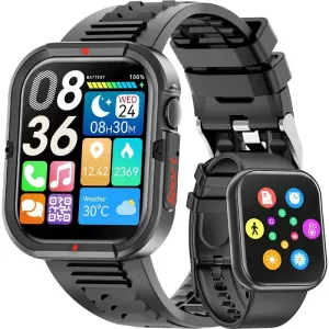 Smart Watch for Men with IP67 Waterproof,1.85 Inch Smart Watch Black