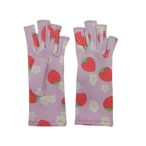 Strawberry Compression Gloves with grips