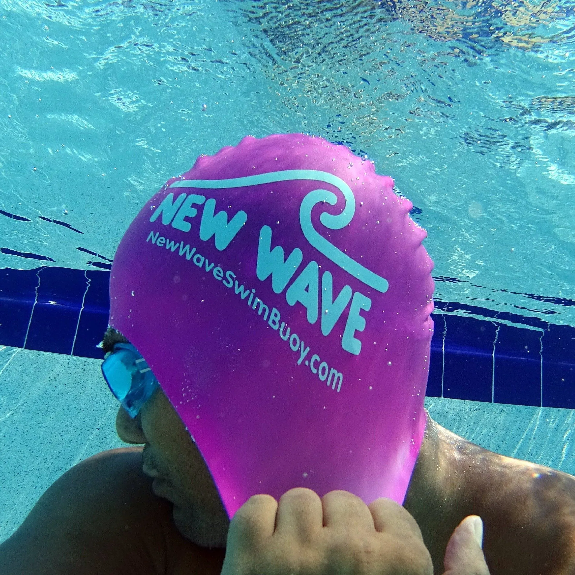 Swim Cap Pink - New Wave Silicone Swim Cap