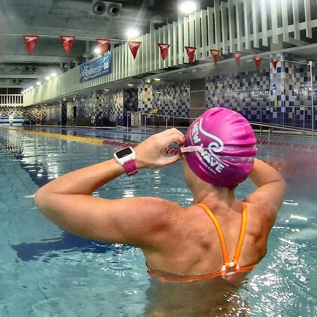 Swim Cap Pink - New Wave Silicone Swim Cap