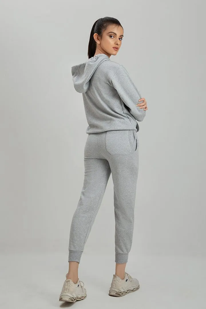 Tracksuit Heather Grey with warm hoodie and pants